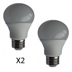 AMPOULE LED STANDARD A60 E27 9 Watts (X2)