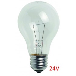 AMPOULE VERRE E27 24V - 60W (UNITE)