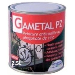 Peinture Antirouille GAMETAL PZ  (UNITE)