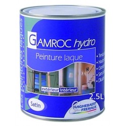 LAQUE GAMROC HYDRO : PEINTURE-LAQUE ALKYDE POLYURETHANE SATIN (UNITE)