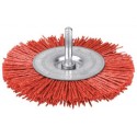 BROSSE CIRCULAIRE NYLON ROUGE (UNITE)