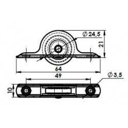 GALET A ROULETTE NYLON A.Z (UNITE)