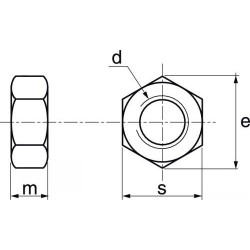 ECROU NYLON A2 ø6 (Unité)