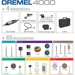 DREMEL MODELE 4000 4/65 + COFFRET