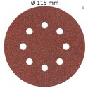 DISQUE AUTO-AGRIPPANT Ø 115 MM 8 TROUS (unité)