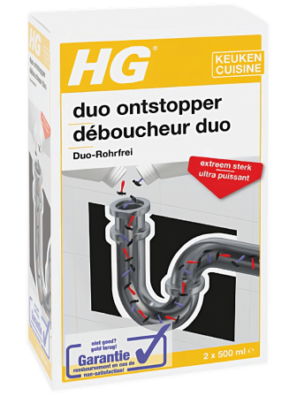 Déboucheur Duo pour Canalisation - 2x500ml